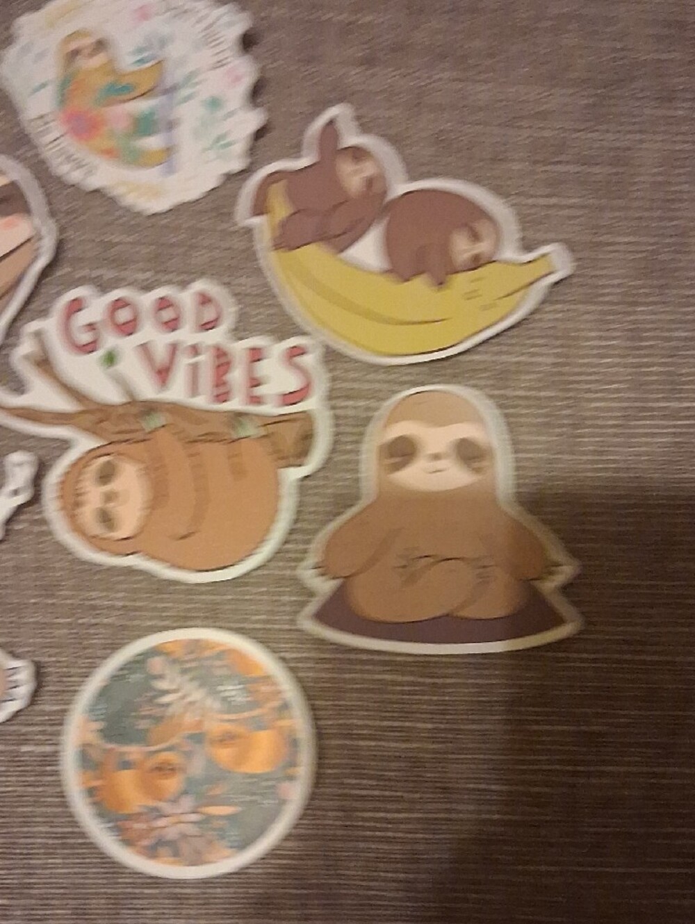 Cute Sloth Sticker Pack – Brown Sloth Designs - Picture 4 of 5